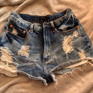 Forever 21 Distressed jean shorts